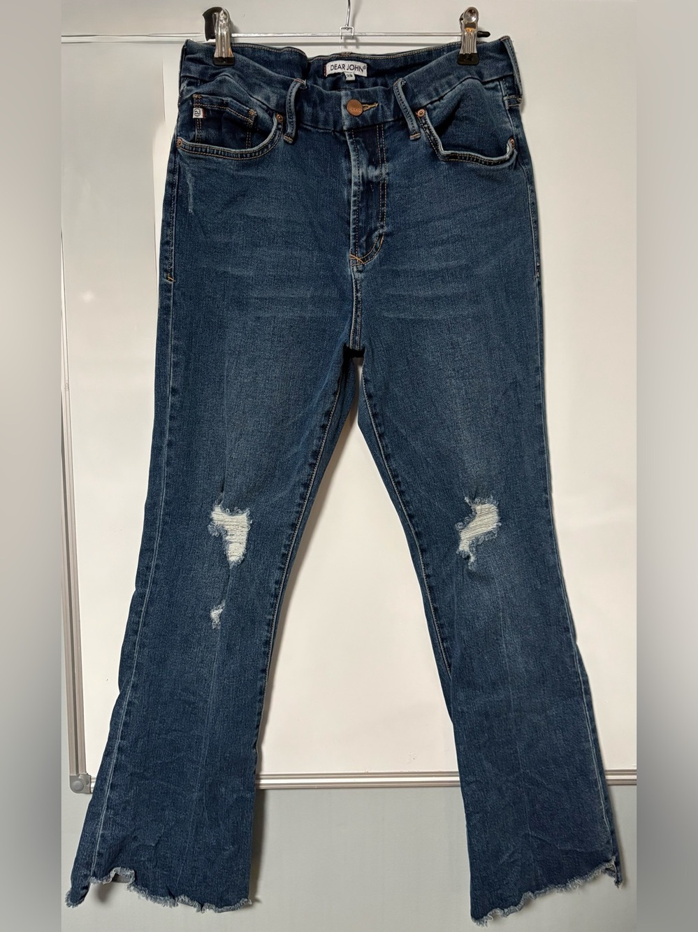 Dear John Dark Wash Straight Jeans -Size 29, inseam 27, total length 35